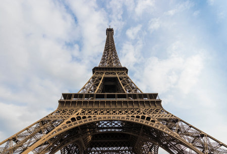 original view of the eiffel tourのeditorial素材