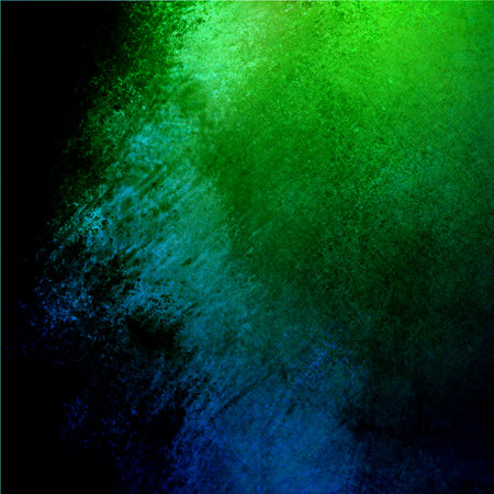 green blue background with texture and bright beam of sunlight streaming from top border at a diagonal angleの写真素材