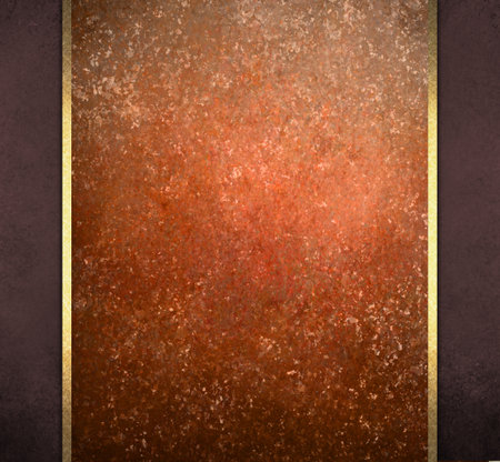 dark brown and orange copper color background website or poster layout, fancy elegant off vintage...