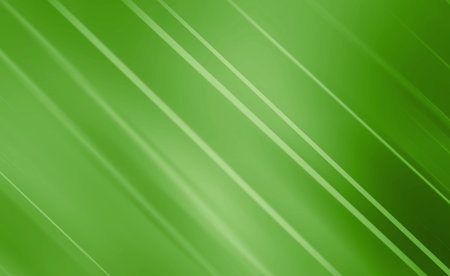 green abstract background with white blurred linesの写真素材