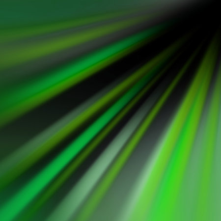 abstract modern background design with yellow green starburst or sunburst design on blackの写真素材