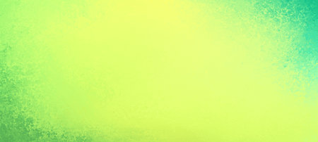 bold bright yellow and green background colors with grunge texture border and corner design in graphic art illustrationの写真素材