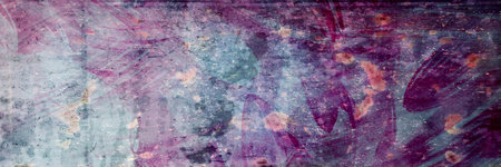 blue and purple grunge texture background, old distressed painted metal in dirty vintage banner designの写真素材