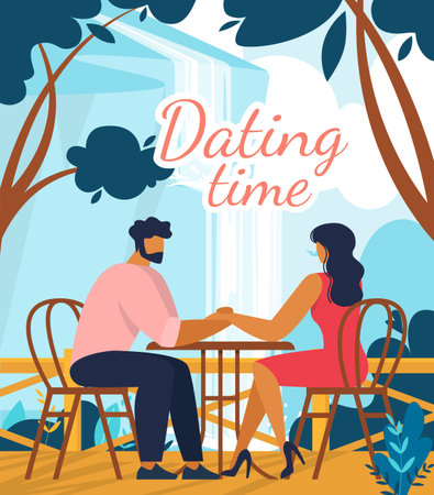 Dating Time Motivation Poster for Lonely Peopleのイラスト素材