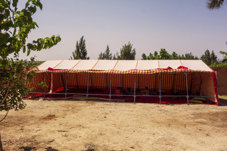 A large tent for country celebrationsの写真素材