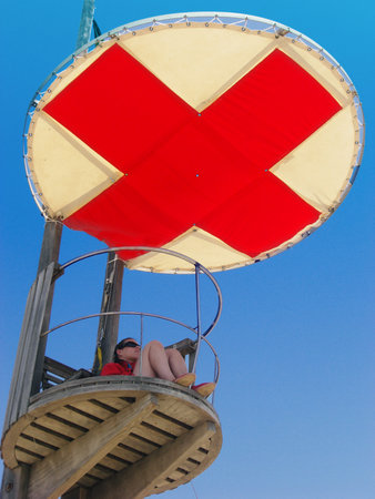 life guard in barcelonaのeditorial素材