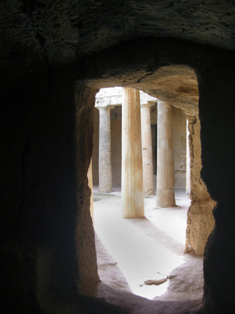 Tomb of the Kings in Pafos Cyprusのeditorial素材