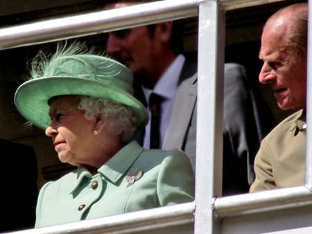 The Queen and Prince Philip at Accrington Town Hall in 2012のeditorial素材
