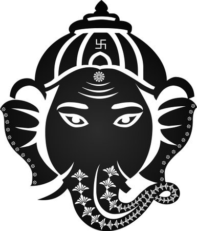 Indian god ganesha, Ganesh idol- vector eps10のイラスト素材