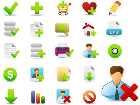 GUI Web icon setのイラスト素材