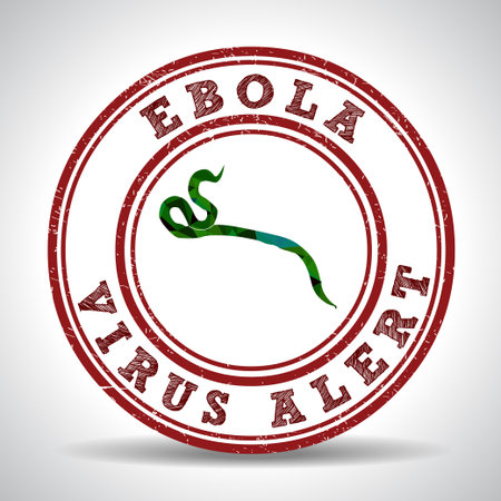 Ebola Virus alert in Africa - eps10 vectorのイラスト素材