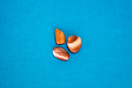 stones on the blue backgroundの写真素材