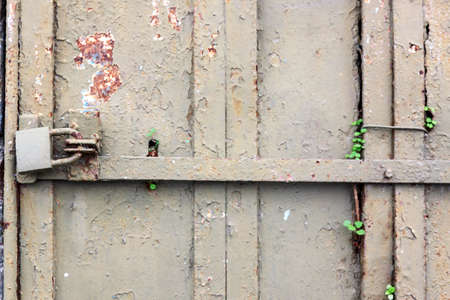 Padlock is prefered as a security precaution in rural areasの写真素材