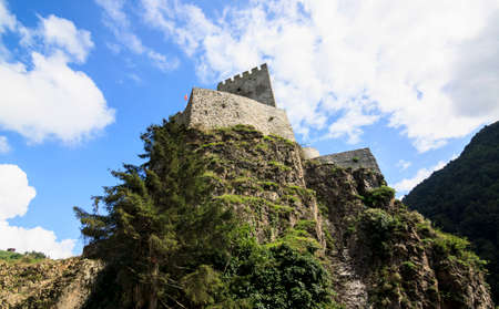The Zilkale Castle on The Plateau Kackar in Turkeyのeditorial素材