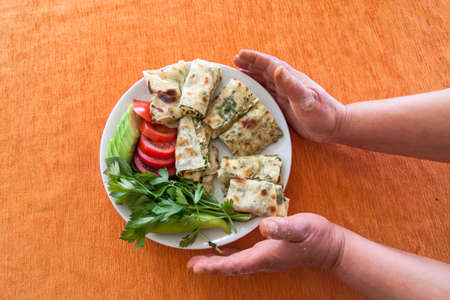 Traditional crep from Anatolia, Turkeyの写真素材