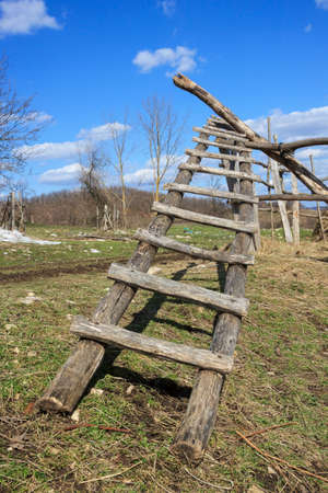 Ladders is manufactured handmade in rural areaの写真素材