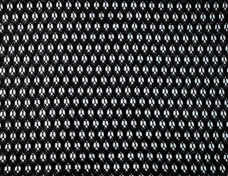Polyamide warp knitted fabric design structure in blackの写真素材