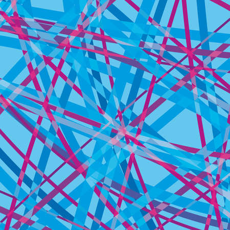 Abstract Lines blue, pink on Blue のイラスト素材
