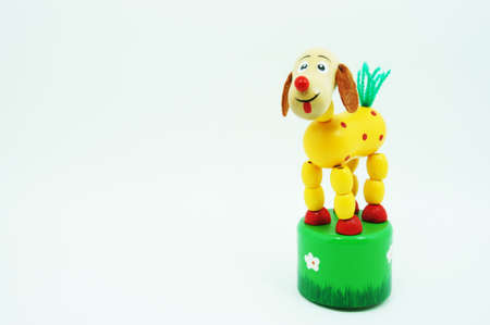 animal Wooden dolls (dog)の写真素材