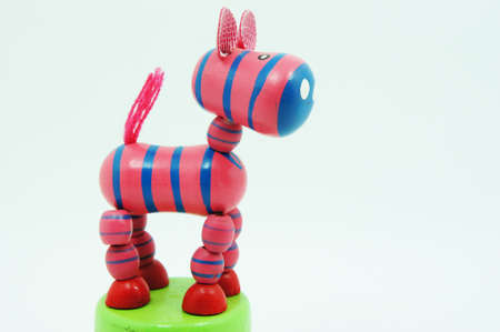 animal Wooden dolls (Zebra)の写真素材