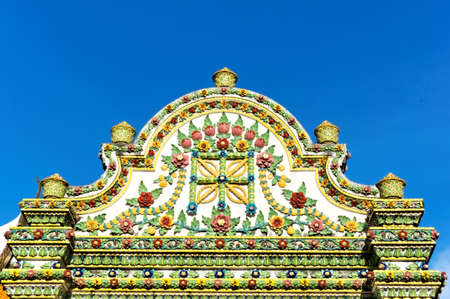 Arch of Wat Pho, Bangkok Thailandの写真素材