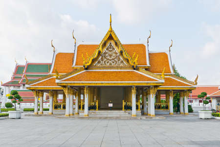 Thai architecture  Wat Ratchanadda, Bangkok Thailandのeditorial素材
