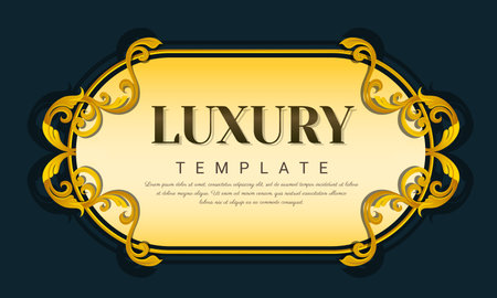 Decorative vintage frame for invitations, frames, menus, labels and websites. Elegant vector element Eastern style, place for text. Thai traditionalのイラスト素材