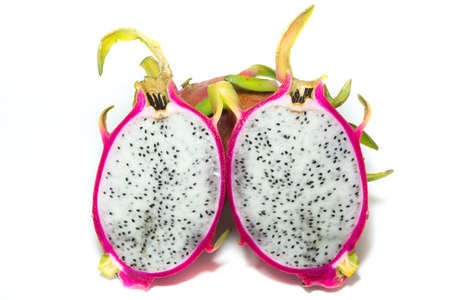 Dragon fruit  for health isolated white background.の写真素材