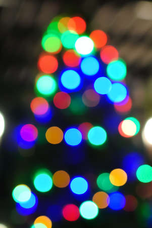 Defocused colorful light bokeh background.の写真素材