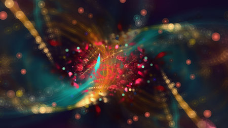Abstract Beatiful Colorful Fractal Backgrounds