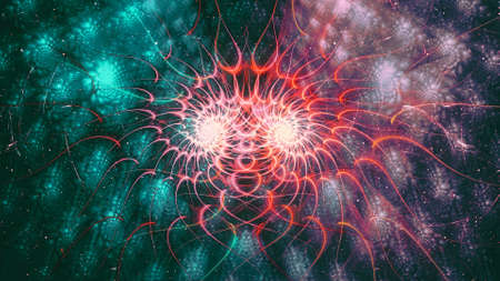 Abstract Beatiful Colorful Fractal Backgroundsの写真素材