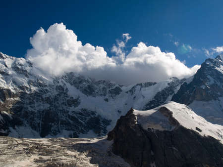 Mountains. Caucasus. Kabardino-Balkaria. Bezengiの写真素材