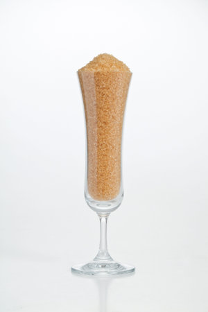 red sugar in glassの写真素材