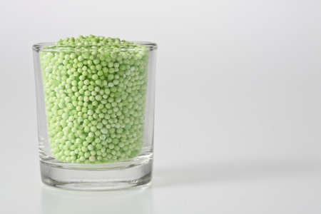 sago starch in glassの写真素材