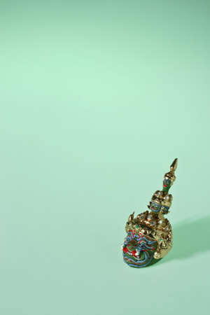 giant mask in studioの写真素材