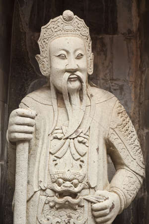 one of the eight statues of gods, according to Chinese beliefs の写真素材