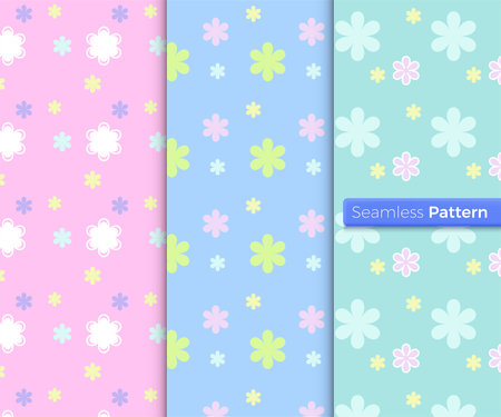 Abstract asian floral pattern. Oriental, Scandinavian, Chinese, Japanese, Morocco, Meadow, Wildflower. For wallpaper, wrapper, textiles, fabric, clothes, souvenirs, surface. Seamless pattern vector.のイラスト素材