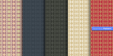 Chinese japanese style geometric pattern. colors background. contemporary art. symmetric. minimal style. For wallpaper, wrapper, textiles, fabric, clothes, souvenirs, surface. Seamless pattern vector.のイラスト素材