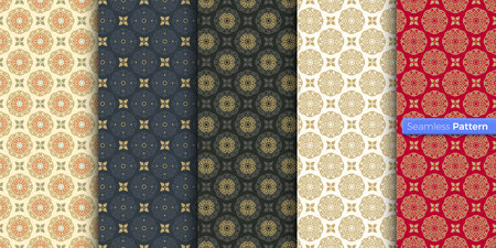 Chinese Japanese style geometric pattern. colors background. contemporary art. symmetric. minimal...