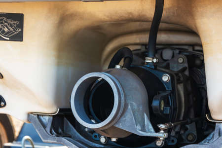Water jet installation of a jet ski, jet ski propulsion, water jet, device and parts of a jet ski.の写真素材