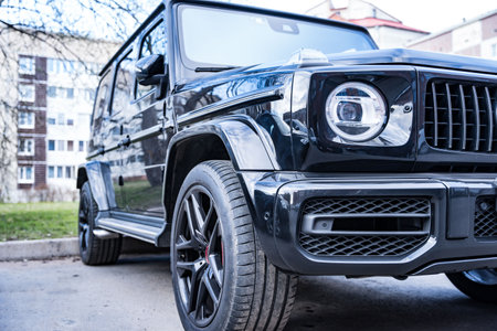 SOSNOVY Bor, Russia - May 03, 2022: Mercedes Benz AMG Gelandewagen carのeditorial素材