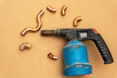 manual gas burner for household purposes for construction