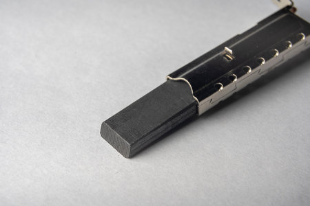 Close-up of new electric brushes for replacement in the electric motor
