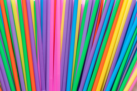 abstract background of bright multicolored cocktail tubes