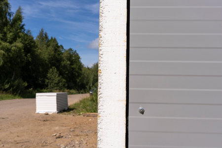 sandwich panels for the construction and insulation of frame structuresの写真素材