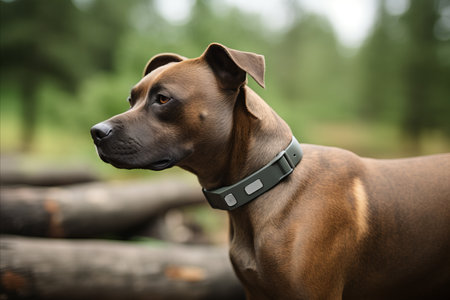 Smart Activity and Health Monitoring Collar for Purebred Dogs, Transmits Data to Owners Smartphoneの素材