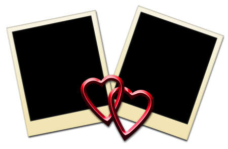 Valentine Day / Wedding Photo Frames の写真素材