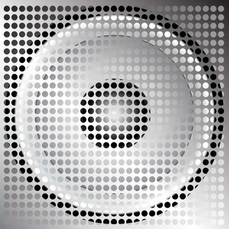 Silver Metallic Speaker Grill のイラスト素材