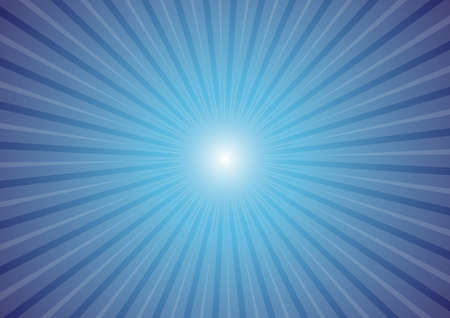 Hot Summer Background - Sun Rays on Blue Backgroundのイラスト素材