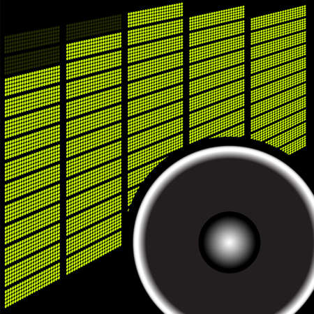 Party Background - Loudspeaker and Graphic Equalizerのイラスト素材